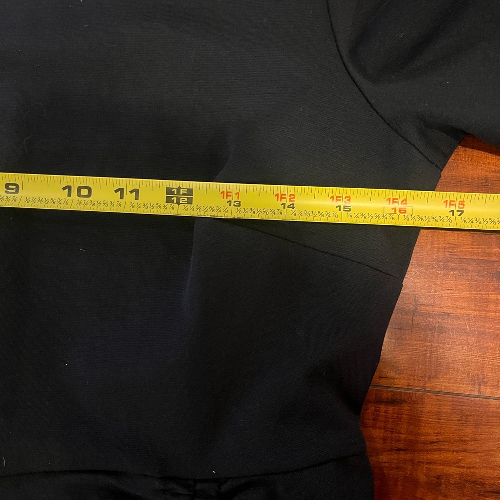 NWT Boden midi column dress black cotton blend long sleeve 6p petite LBD office - Picture 7 of 14